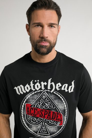 JP1880 Motörhead ACE Graphic Comfort Fit Band T-Shirt Black - T-shirts - Stora T-shirts - 2XL-14XL