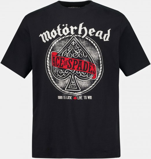 JP1880 Motörhead ACE Graphic Comfort Fit Band T-Shirt Black - T-shirts - Stora T-shirts - 2XL-14XL