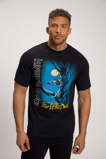 JP1880 Iron Maiden Graphic Comfort Fit Band T-Shirt Black - T-shirts - Stora T-shirts - 2XL-14XL