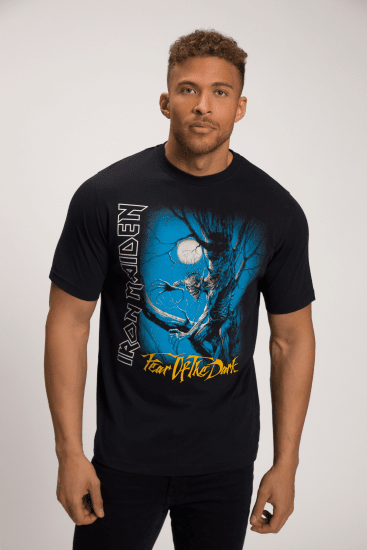 JP1880 Iron Maiden Graphic Comfort Fit Band T-Shirt Black - T-shirts - Stora T-shirts - 2XL-14XL