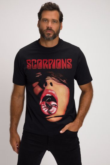 JP1880 Scorpions Graphic Comfort Fit Band T-Shirt Black - T-shirts - Stora T-shirts - 2XL-14XL