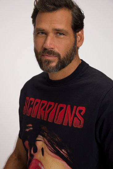 JP1880 Scorpions Graphic Comfort Fit Band T-Shirt Black - T-shirts - Stora T-shirts - 2XL-14XL