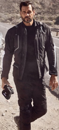JP1880 Sporty Touring Motorcycle Jacket Black - Motorcykelkläder i stora storlekar för män - Motorcykelkläder i stora storlekar för män