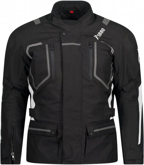 JP1880 Sporty Touring Motorcycle Jacket Black - Motorcykelkläder i stora storlekar för män - Motorcykelkläder i stora storlekar för män
