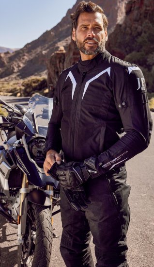 JP1880 3D Mesh Insert Motorcycle Jacket Black - Motorcykelkläder i stora storlekar för män - Motorcykelkläder i stora storlekar för män