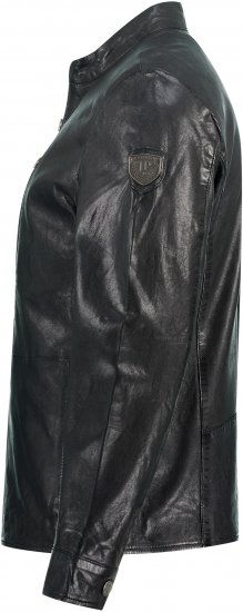 JP1880 Biker Style Leather Jacket Black - Jackor - Stora jackor - 2XL-12XL