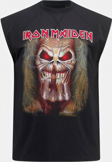 JP1880 Iron Maiden Graphic Comfort Fit Band Tank Top Black - T-shirts - Stora T-shirts - 2XL-14XL
