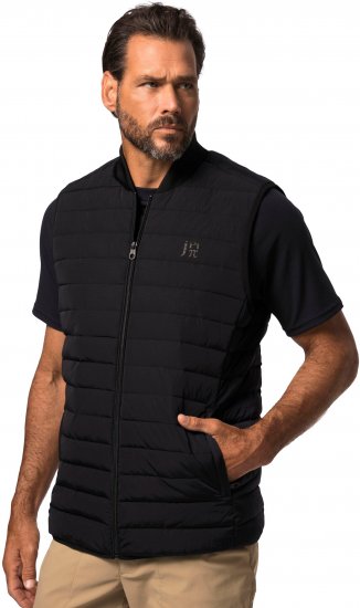 JP1880 Guilted College Collar Golf Vest Dark Navy - Träningskläder & friluft - Träningskläder till herr i stora storlekar