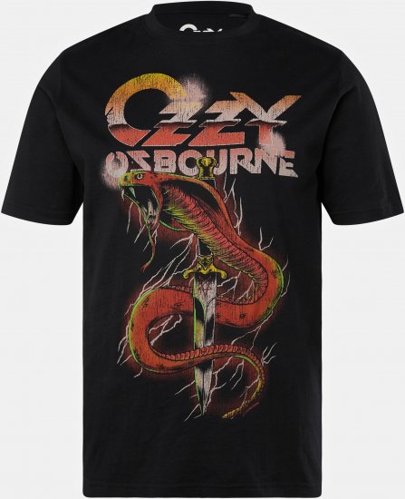 JP1880 Ozzy Osbourne Graphic Band T-Shirt Black - T-shirts - Stora T-shirts - 2XL-14XL