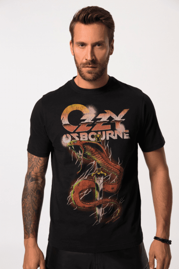 JP1880 Ozzy Osbourne Graphic Band T-Shirt Black - T-shirts - Stora T-shirts - 2XL-14XL