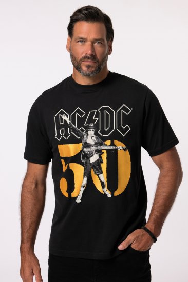 JP1880 AC/DC Graphic Band T-Shirt Black - T-shirts - Stora T-shirts - 2XL-14XL