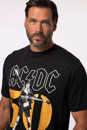 JP1880 AC/DC Graphic Band T-Shirt Black - T-shirts - Stora T-shirts - 2XL-14XL