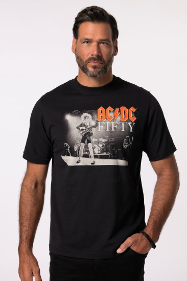 JP1880 AC/DC 50th Anniversary Band Photo T-Shirt Black - T-shirts - Stora T-shirts - 2XL-14XL