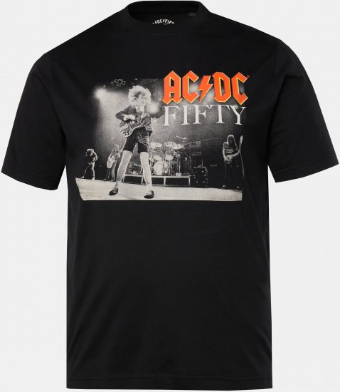 JP1880 AC/DC 50th Anniversary Band Photo T-Shirt Black - T-shirts - Stora T-shirts - 2XL-14XL