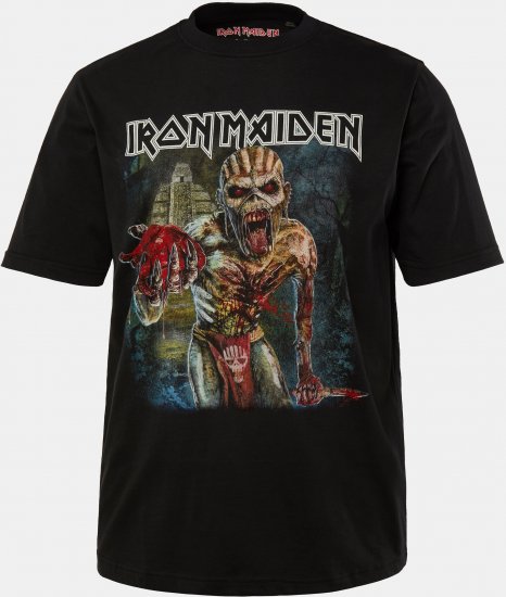JP1880 Iron Maiden Eddie Attack Band T-Shirt Black - T-shirts - Stora T-shirts - 2XL-14XL