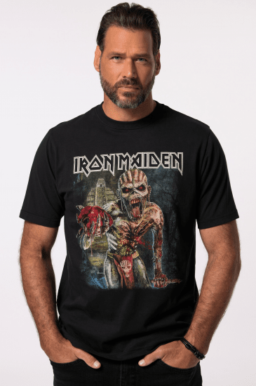 JP1880 Iron Maiden Eddie Attack Band T-Shirt Black - T-shirts - Stora T-shirts - 2XL-14XL