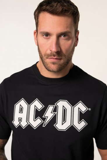 JP1880 AC/DC Classic Logo Band T-Shirt Black - T-shirts - Stora T-shirts - 2XL-14XL