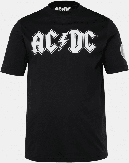 JP1880 AC/DC Classic Logo Band T-Shirt Black - T-shirts - Stora T-shirts - 2XL-14XL