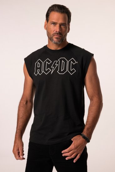 JP1880 AC/DC Classic Logo Band Tank Top Black - T-shirts - Stora T-shirts - 2XL-14XL