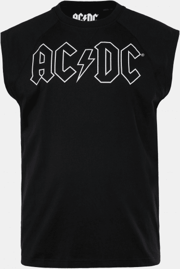 JP1880 AC/DC Classic Logo Band Tank Top Black - T-shirts - Stora T-shirts - 2XL-14XL