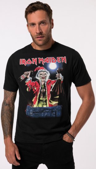 JP1880 Iron Maiden X-Mas Eddie Band T-Shirt Black - T-shirts - Stora T-shirts - 2XL-14XL
