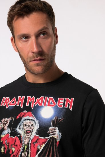 JP1880 Iron Maiden X-Mas Eddie Band T-Shirt Black - T-shirts - Stora T-shirts - 2XL-14XL