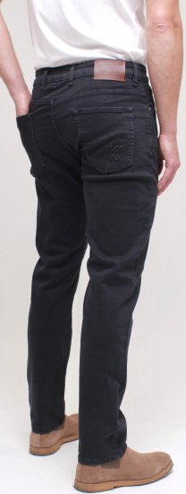 Kam Jeans Bens Embossed Reg Fit Jeans Blue-Black - Jeans & byxor - Stora Jeans och Stora Byxor