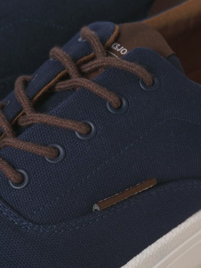 Jack & Jones Lington Canvas Sneakers Navy Blazer - Herrskor 40-52 - 