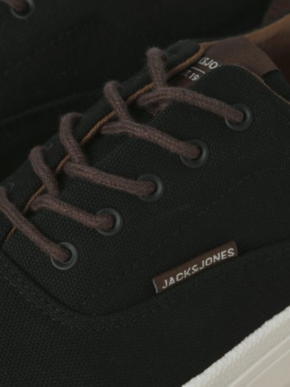 Jack & Jones Lington Canvas Sneakers Black - Herrskor 40-52 - 