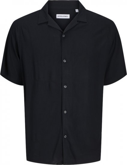 Jack & Jones Jeff Resort Shirt Black - Skjortor - Stora skjortor - 2XL-8XL