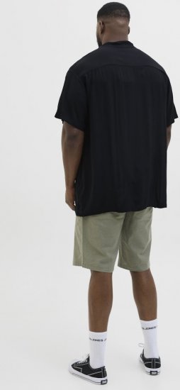 Jack & Jones Jeff Resort Shirt Black - Skjortor - Stora skjortor - 2XL-8XL