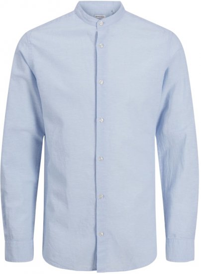Jack & Jones Breeze Poplin Long Sleeve Shirt Chambray Blue - Skjortor - Stora skjortor - 2XL-8XL