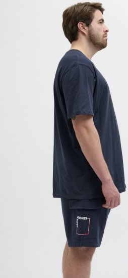Jack & Jones Hudson Crew Neck T-Shirt Navy - T-shirts - Stora T-shirts - 2XL-14XL