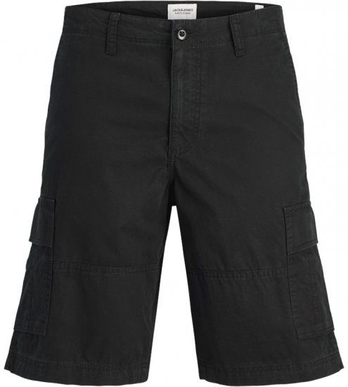 Jack & Jones Cole Mateo Cargo Shorts Black - Shorts - Stora shorts W40-W60