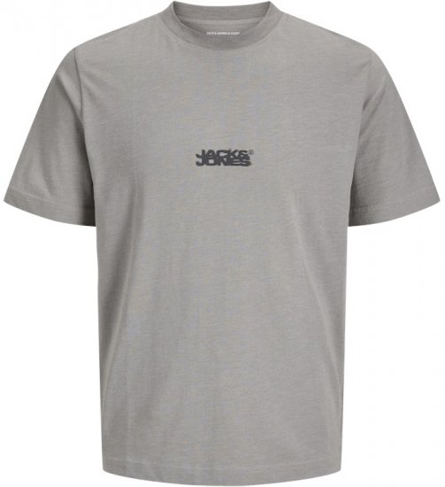 Jack & Jones Sago Branded Crew Neck T-Shirt Grey - T-shirts - Stora T-shirts - 2XL-14XL