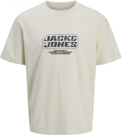 Jack & Jones Lido Core Front Print T-Shirt Yellow - T-shirts - Stora T-shirts - 2XL-14XL