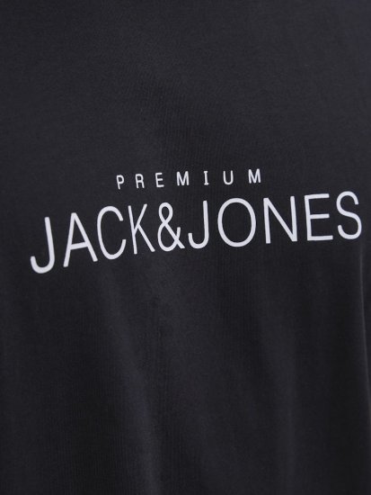 Jack & Jones Lavance Crew Neck T-Shirt Black Beauty - T-shirts - Stora T-shirts - 2XL-14XL