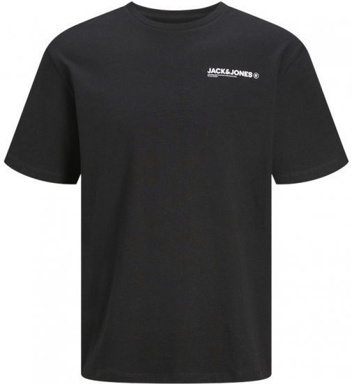 Jack & Jones Hawaii Crew Neck T-Shirt Black - T-shirts - Stora T-shirts - 2XL-14XL
