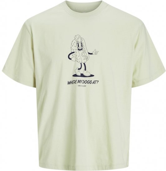 Jack & Jones Unexpect Crew Neck T-Shirt Green - T-shirts - Stora T-shirts - 2XL-14XL