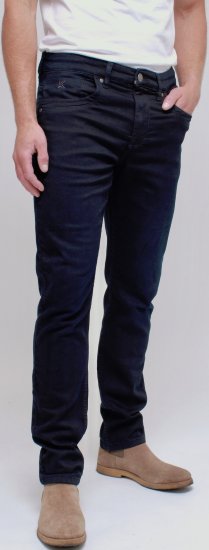 Kam Jeans Jacob Knitted Denim Reg Fit Jeans Blue-Black - Jeans & byxor - Stora Jeans och Stora Byxor