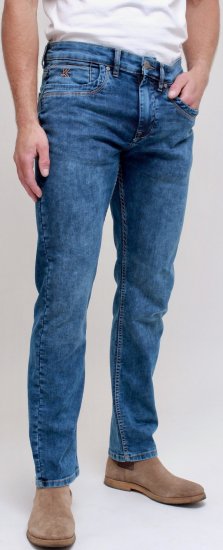 Kam Jeans Jacob Knitted Denim Reg Fit Jeans Light Wash Blue - Jeans & byxor - Stora Jeans och Stora Byxor