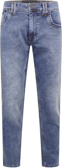 Kam Jeans Jacob Knitted Denim Reg Fit Jeans Light Wash Blue - Jeans & byxor - Stora Jeans och Stora Byxor