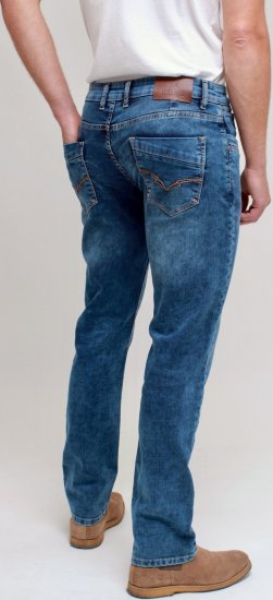 Kam Jeans Jacob Knitted Denim Reg Fit Jeans Light Wash Blue - Jeans & byxor - Stora Jeans och Stora Byxor