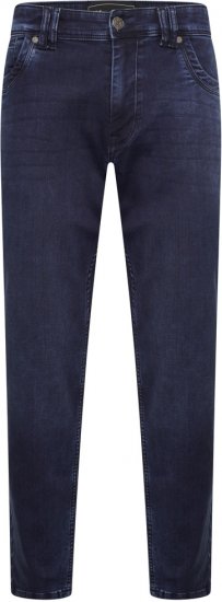 Kam Jeans Jacob Knitted Denim Reg Fit Jeans Blue-Black - Jeans & byxor - Stora Jeans och Stora Byxor