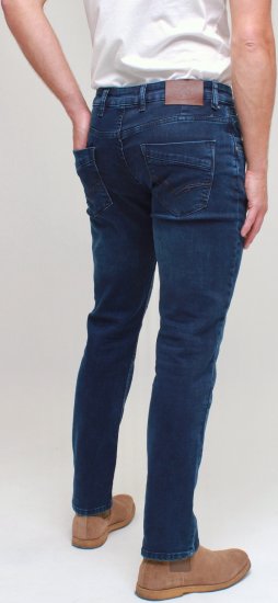Kam Jeans Jacob Knitted Denim Reg Fit Jeans Mid Wash Blue - Jeans & byxor - Stora Jeans och Stora Byxor