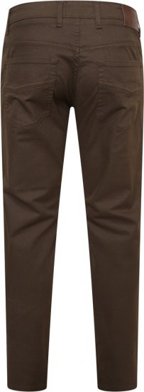 Kam Jeans 265 5 Pocket Weave Stretch Pants Brown - Jeans & byxor - Stora Jeans och Stora Byxor