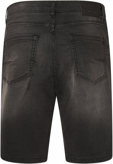 Kam Jeans NUNEZ2 Knitted Denim Stretch Shorts Charcoal - Shorts - Stora shorts W40-W60