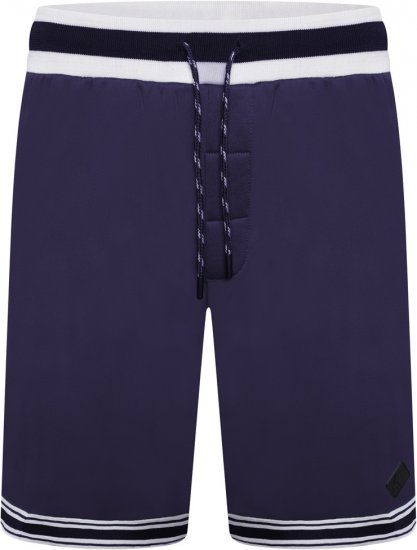 Kam Jeans TS005 Retro Tracky Set (Shorts/Sleeveless Hoodie) Navy - Tracksuits - Tracksuits herr stora storlekar