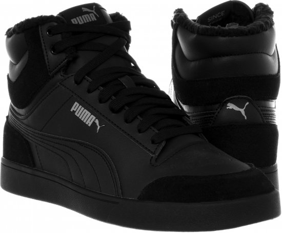 Puma Shuffle Mid Fur Shoes Black - Herrskor 40-52 - 