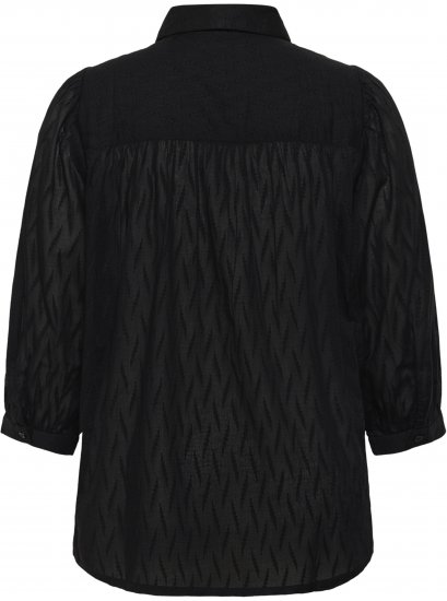 Kaffe Curve Gabby Skjorta med kortare ärmar Svart - Skjortblusar - 